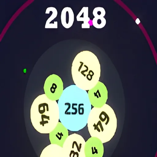 Atomic Merge 2048 gameplay